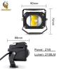 Buy cheap High Power Black Casing White Yellow Motorcycle LED Auxiliary Light from wholesalers
