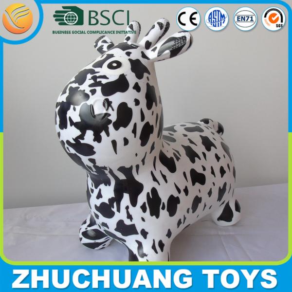 Buy cheap black transfer print inflatable milking cow from wholesalers