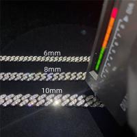 Buy cheap Custom Moissanite Cuban Link Chain Bracelet Jewelry Sterling Silver Hip Hop For product