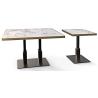 Buy cheap Professional Square Dining Table Legs Sandy Texture Metal Table base Custom Made from wholesalers
