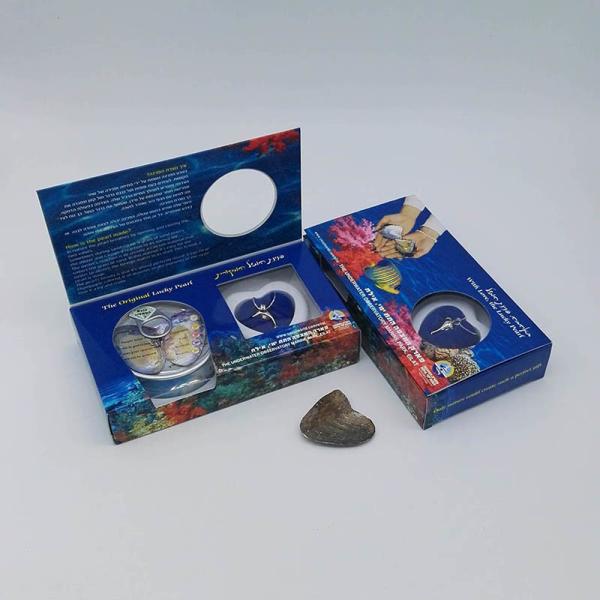 Buy cheap Custom Color Box Love Pearl Necklace Set Oyster Cage Pendant Wish Pearl Jewelry Gift Box from wholesalers