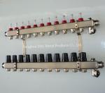 RVS Verdelers voor vloerverwarming met flowmeters , Vloerverwarming verdelers