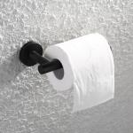 Modern Design Towel Rack Wall Mounted Black Paint Bathroom Accessories Set