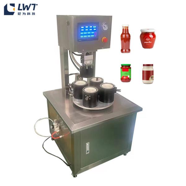 Buy cheap Automatic Glass Jar Screw Capping Machine Jam Vacuum Glass Bottle Sealer Machine from wholesalers