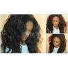 Buy cheap Natural Black Unprocessed Virgin Brazilian Hair , Water Wave Human Hair Extensions from wholesalers