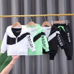 Children's Outfit Sets Toddler Baby Jacket Three Piece Handsome Clothes