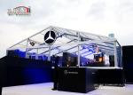 500 Peopple Transparent Marquee Tent With Solid Glass Wall For Promotion Show