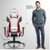 Buy cheap Professional White PU Leather Racing Gaming Chair for Comfortable E-sports Experience from wholesalers