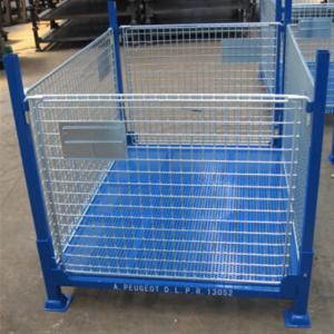 Wholesale Customized Foldable Warehouse Stack Rack Steel Pallet Container from china suppliers