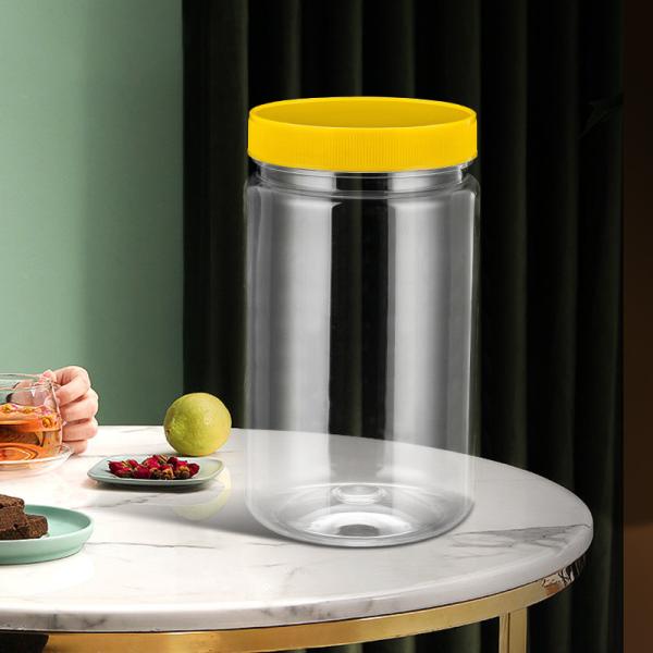 Buy cheap Thickened PET Plastic Food Storage Screw Up Cosmetics Container 1000ML from wholesalers