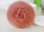 Anti Mildew Pure Copper Scrub Pad , Metal Scouring Pad Without Hurting Hands