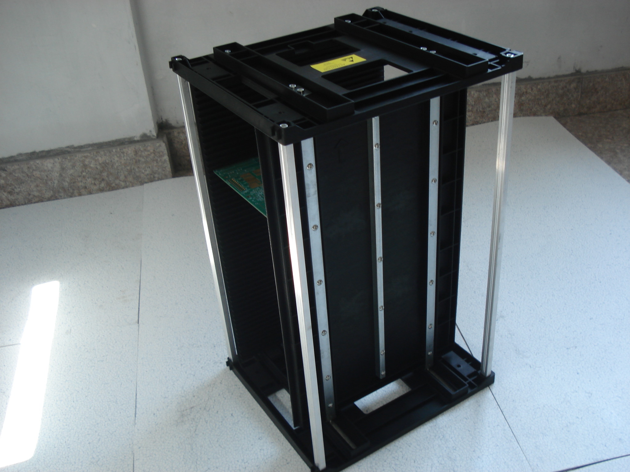 Plastic Base ESD Magazine Racks Antistatic SMT Reel Storage Rack For PCB