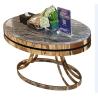 Buy cheap stone top Brass stainless steel metal side table/End table/coffee table/C table, hotel furniture,casegoodsTA-0087 from wholesalers