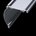 Aluminum Alloy 6063 Blind Top Head Rail Cover Aluminum Powder Coated