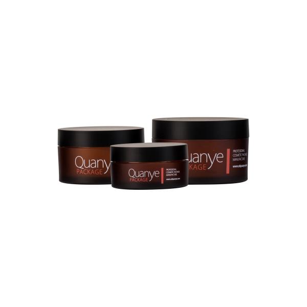 Skin Care Hair Care Plastic Cosmetic Jars Amber Color Empty Plastic Jars With
