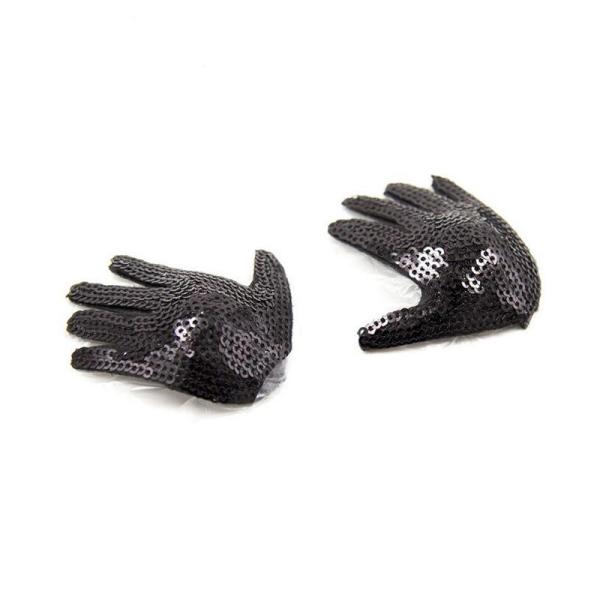 Buy cheap FN009 Wholesale Black Ladies Sexy Glitter Sequin Pasties Breast Petal Pasty Adhesive Reusable from wholesalers