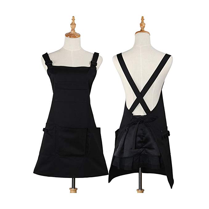 Adjustable Cotton Apron Uniform Blank Reusable Digital Print For Supermarket Worker
