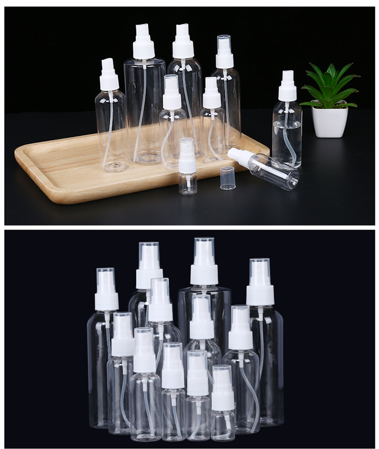 Lotion Plastic Empty Spray Bottle Pet 60ML 100ML 120ML
