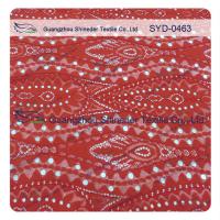 Buy cheap Red Eco - Friendly Dyed Triangle Shaped Corded Vintage Lace Fabric Without product