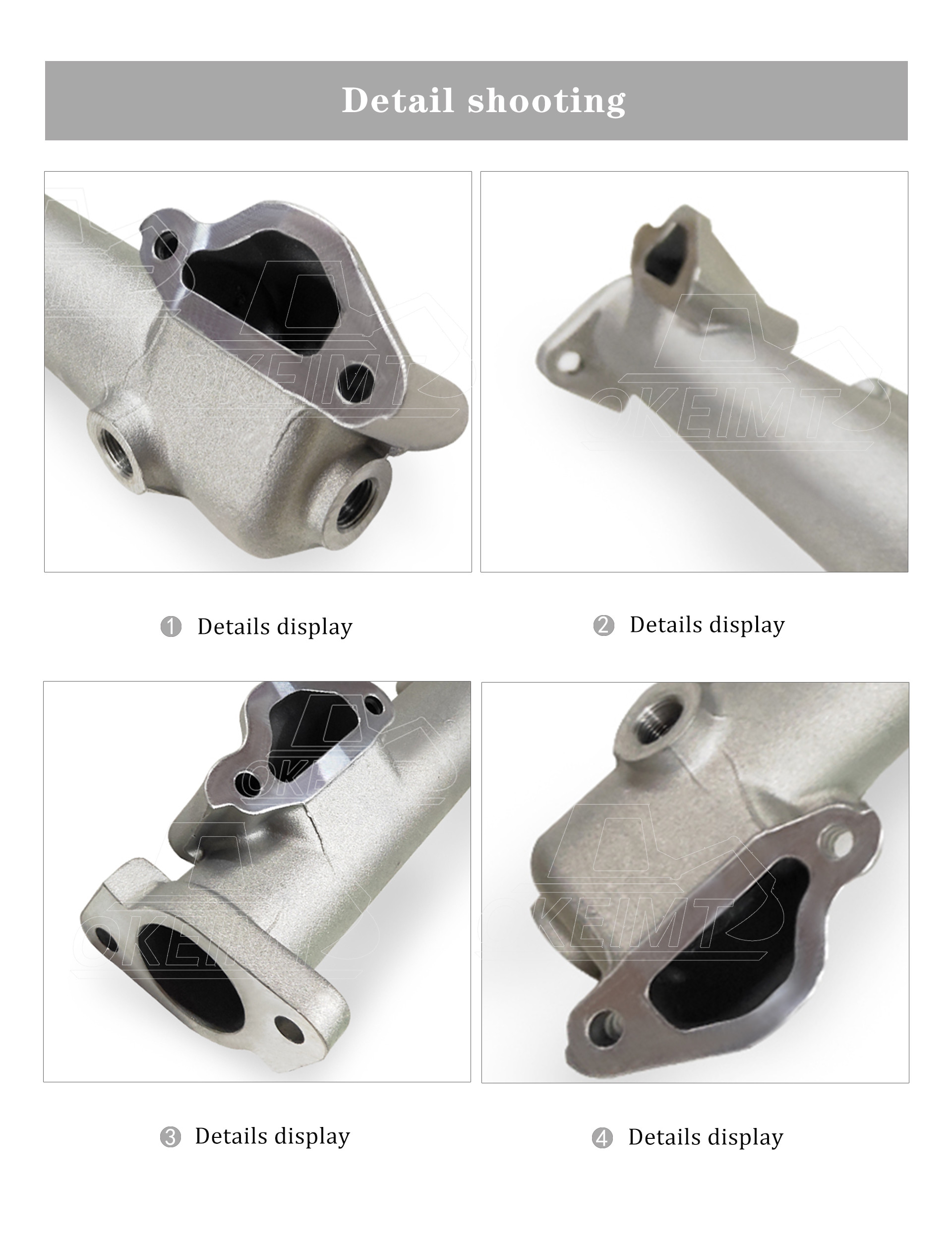 Excavator Engine Parts Cylinder Head Outlet Water Pipe DE12T