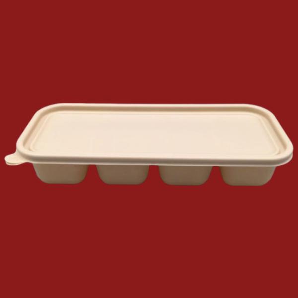 Biodegradable Meal Prep Bento Take Out Container Food Box Corn Starch Takeaway