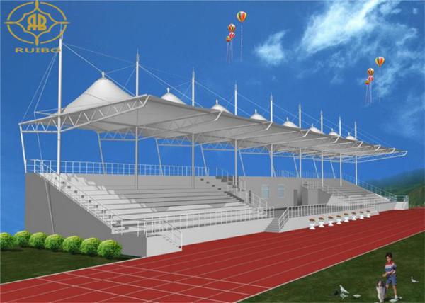 Buy cheap Waterproof PVDF Tension Fabric Structures Durable Tent Roof Architecture from wholesalers
