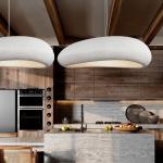 Nordic Wabi Sabi Restaurant LED Pendant Light Lustre Living Room Chandelier(WH