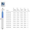 Buy cheap Square Cutting Edge 0.2mm Micro Ball Nose End Mill 2 Flutes 4mm Shank Diameter from wholesalers