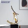 Buy cheap Abstract Geometry Metal Art Decoration Geometry Ribbon Stainless Steel Sculpture from wholesalers