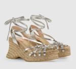 Buy cheap Straw ODM Womens Wedge Heeled Shoes Lace Up High Heels Wedges Platform Sandals from wholesalers