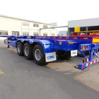 Buy cheap Q345B Steel Beam 60 Ton 45ft Container Chassis Trailer product