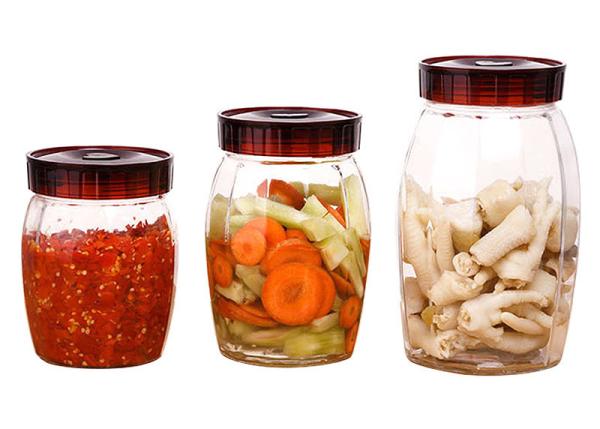 Buy cheap Wide Mouth Mason Jar Glasses / Round Shape Glass Honey Jars 1.2L Capacity from wholesalers