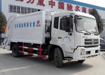 Rear Loader 12cbm Garbage Compactor Truck Carbon Steel Q235B For Waste