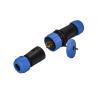 Buy cheap IP68 Waterproof Circular Plastic Connectors Inline Cable Plugs Brass Contact from wholesalers