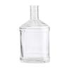 Buy cheap High Weight Square Clear Empty Glass Bottles for Liquor 250ml 500ml Extra Flint Embossed from wholesalers