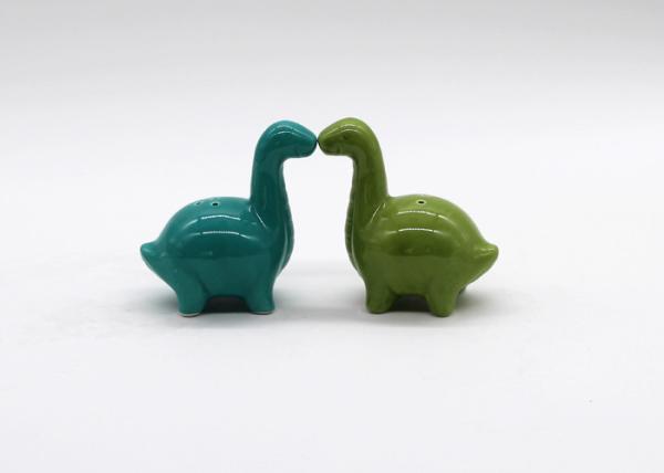 Modern Tableware Ceramic Salt And Pepper Shakers / Dinosaur Salt And Pepper