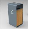 Buy cheap ISO14001 Approved Public 45L Wood Trash Container from wholesalers