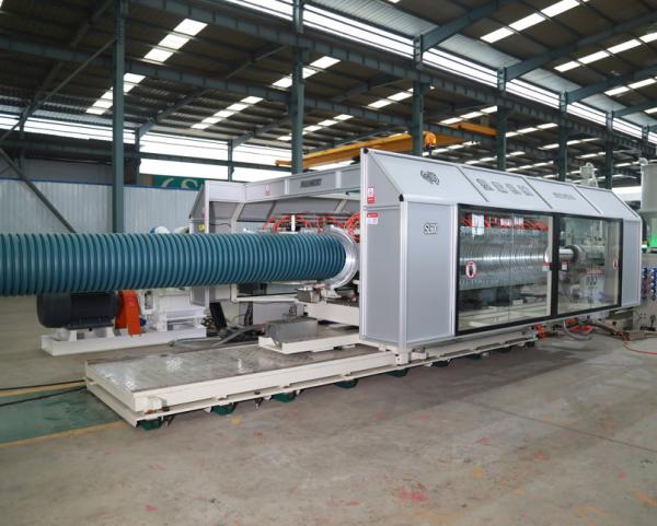 Buy cheap Plastic DWC Pipe Manufacturing Machine Production Line For ID90 - OD630mm Pipe from wholesalers