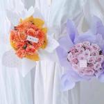 Polka Dot Fresh Floral Wrapping Paper Waterproof European-Style Bouquet