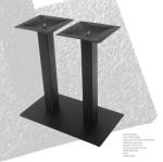 Pedestal Powder Coated Bar Table Legs Mild Steel Table Bases For Commercial