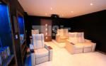 Luxury Home Cinema Room Leather Electric Recliners High Strength Steel Structure