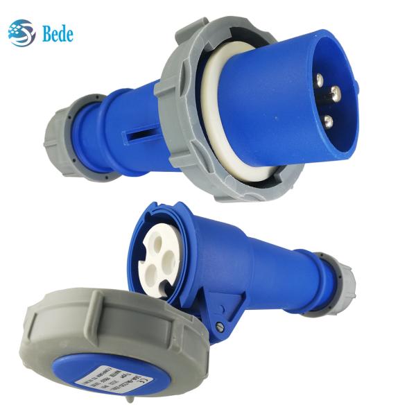 Reliable Single Phase Industrial Socket - Voltage 220V-250V 16A 3Pins Docking