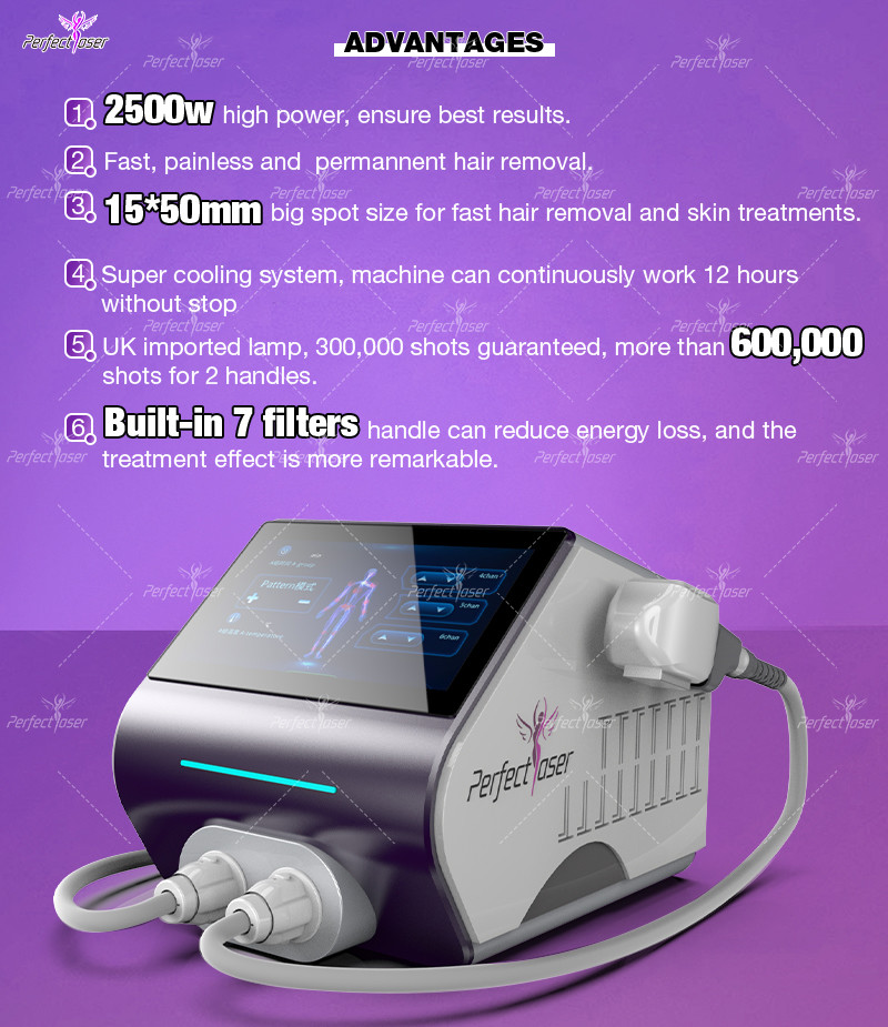 OPT SHR Elight IPL Laser Hair Removal Machine RF Skin Rejuvenation 1Hz - 10Hz