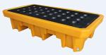 2 Drum Storage Spill Containment Pallets LLDPE 1300*710*300 Mm Rotational