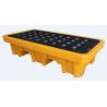 Buy cheap 2 Drum Storage Spill Containment Pallets LLDPE 1300*710*300 Mm Rotational Forming from wholesalers