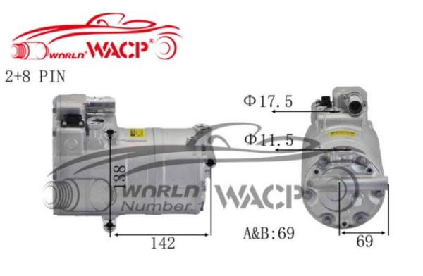 64509347661 64529364867 6452699820801 Electric Hybrid Compressor For BMW I8