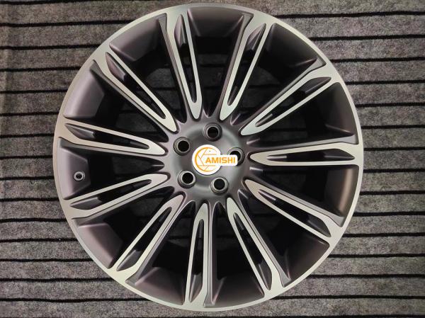 Buy cheap Corrosion Resistant Rims For Land Rover , Grey Alloy 5x120 Wheels 22 Inch from wholesalers