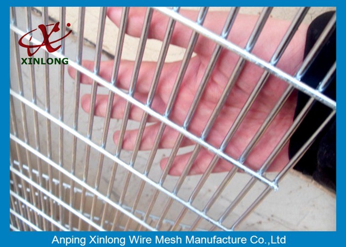 Hot Dipped Galvanized 358 High Security Fence For Airport 4.0mm Wire Dia