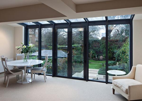 Buy cheap Tempered Single Glass Aluminum Alloy Door Commercial Against Insects from wholesalers
