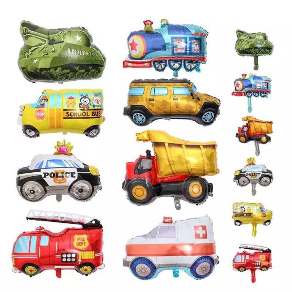 Wholesale New Mini Traffic Vehicle Aluminum Foil Balloon Children's Toys